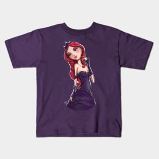 Emotive gotic girl Kids T-Shirt